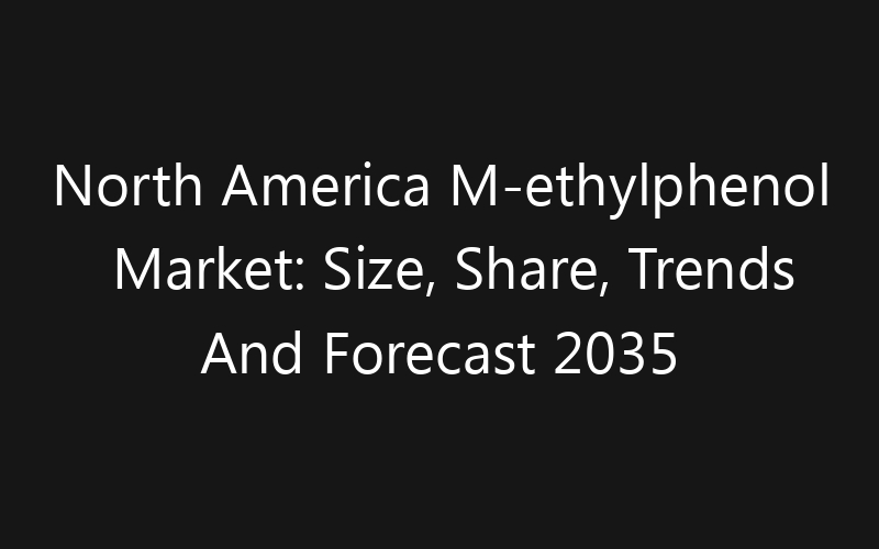North America M-ethylphenol Market: Size, Share, Trends And Forecast 2035