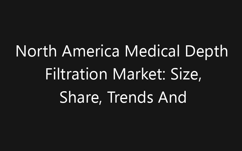 North America Medical Depth Filtration Market: Size, Share, Trends And Forecast 2035