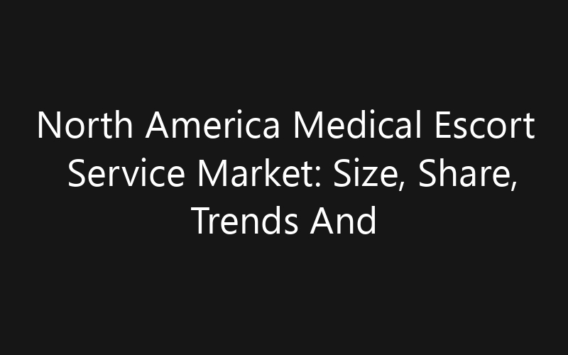 North America Medical Escort Service Market: Size, Share, Trends And Forecast 2035