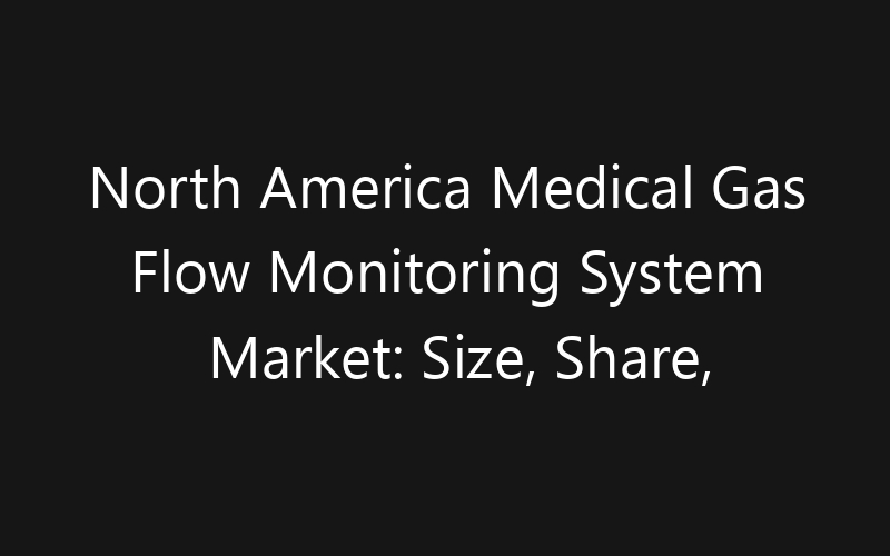 North America Medical Gas Flow Monitoring System Market: Size, Share, Trends And Forecast 2035