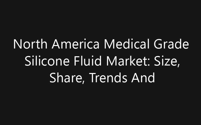 North America Medical Grade Silicone Fluid Market: Size, Share, Trends And Forecast 2035