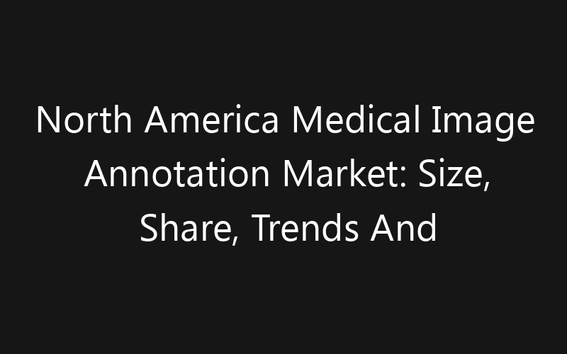 North America Medical Image Annotation Market: Size, Share, Trends And Forecast 2035