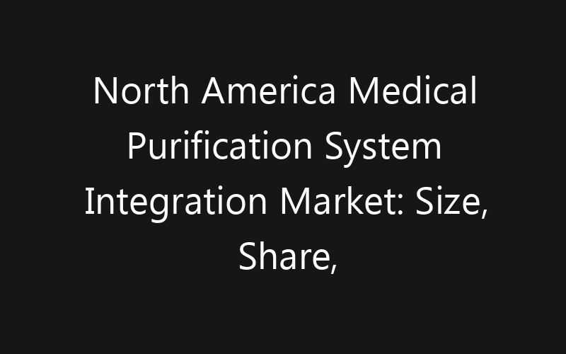 North America Medical Purification System Integration Market: Size, Share, Trends And Forecast 2035