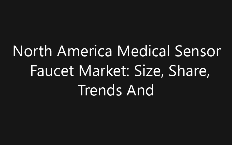 North America Medical Sensor Faucet Market: Size, Share, Trends And Forecast 2035
