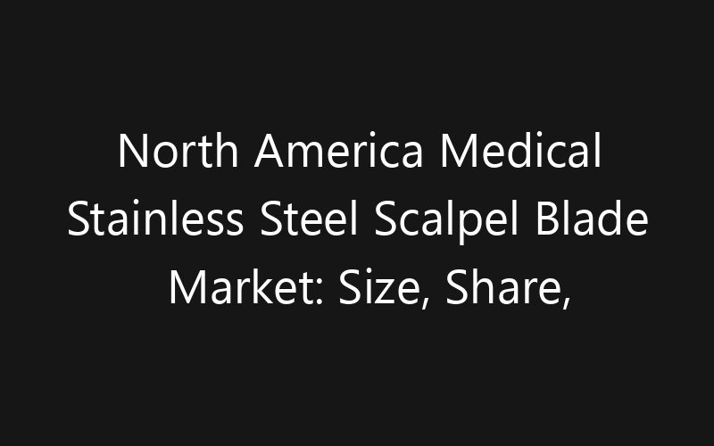 North America Medical Stainless Steel Scalpel Blade Market: Size, Share, Trends And Forecast 2035