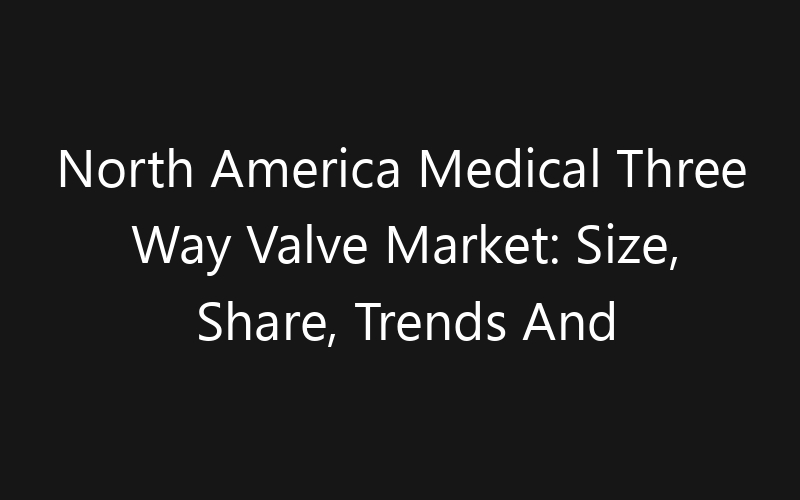 North America Medical Three Way Valve Market: Size, Share, Trends And Forecast 2035