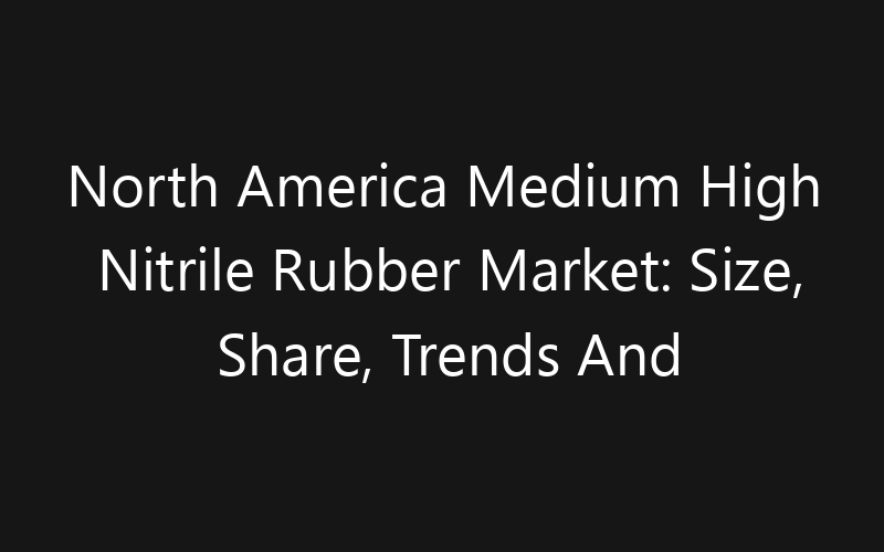 North America Medium High Nitrile Rubber Market: Size, Share, Trends And Forecast 2035