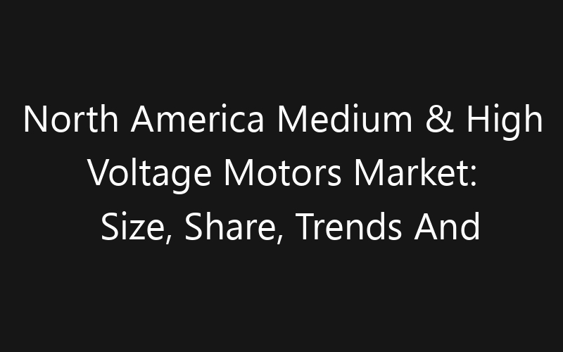 North America Medium & High Voltage Motors Market: Size, Share, Trends And Forecast 2035