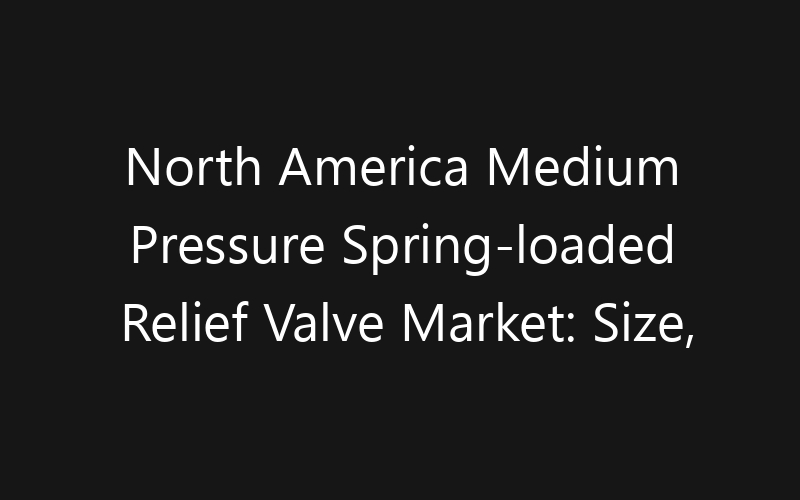 North America Medium Pressure Spring-loaded Relief Valve Market: Size, Share, Trends And Forecast 2035