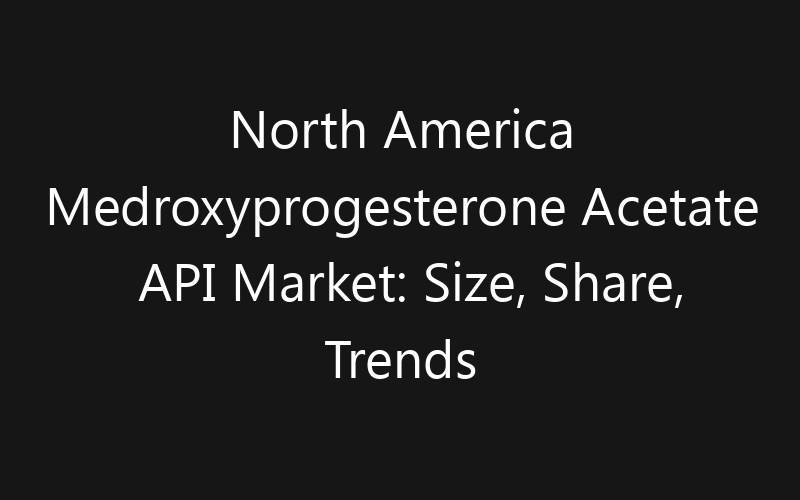 North America Medroxyprogesterone Acetate API Market: Size, Share, Trends And Forecast 2035