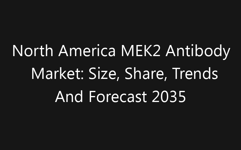 North America MEK2 Antibody Market: Size, Share, Trends And Forecast 2035