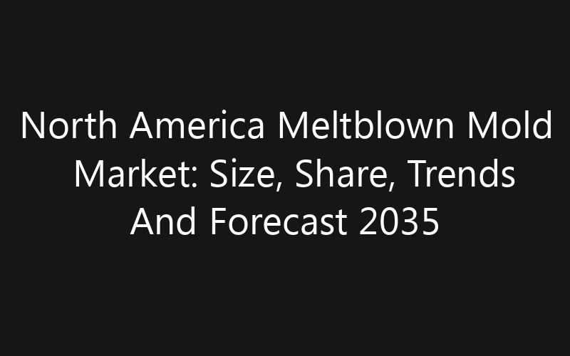 North America Meltblown Mold Market: Size, Share, Trends And Forecast 2035