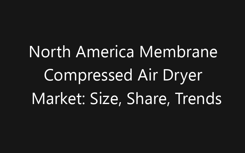 North America Membrane Compressed Air Dryer Market: Size, Share, Trends And Forecast 2035