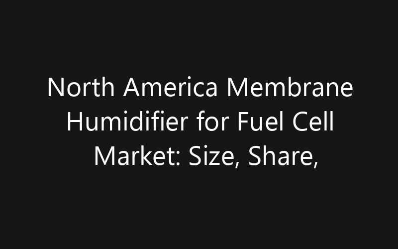 North America Membrane Humidifier for Fuel Cell Market: Size, Share, Trends And Forecast 2035
