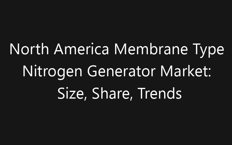 North America Membrane Type Nitrogen Generator Market: Size, Share, Trends And Forecast 2035