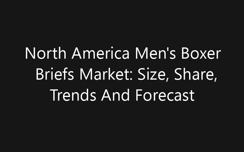 North America Men’s Boxer Briefs Market: Size, Share, Trends And Forecast 2035