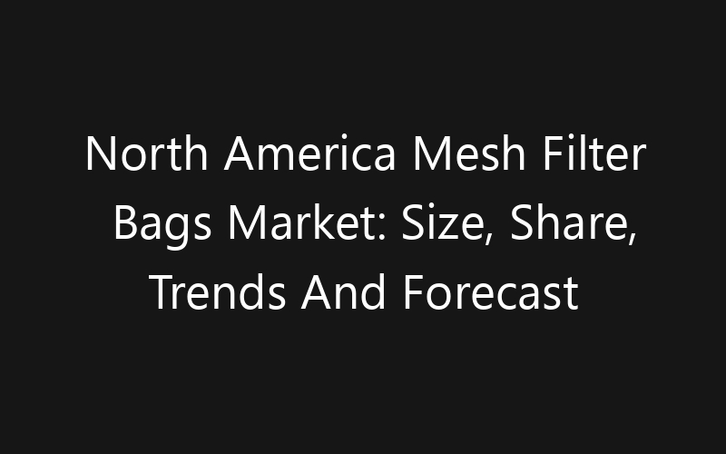 North America Mesh Filter Bags Market: Size, Share, Trends And Forecast 2035