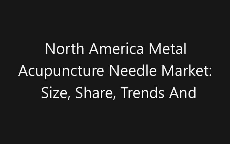 North America Metal Acupuncture Needle Market: Size, Share, Trends And Forecast 2035