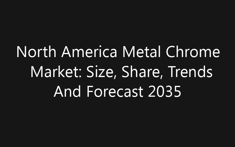 North America Metal Chrome Market: Size, Share, Trends And Forecast 2035