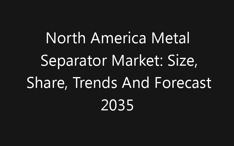 North America Metal Separator Market: Size, Share, Trends And Forecast 2035