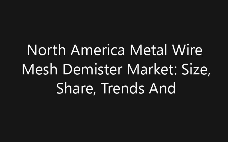 North America Metal Wire Mesh Demister Market: Size, Share, Trends And Forecast 2035