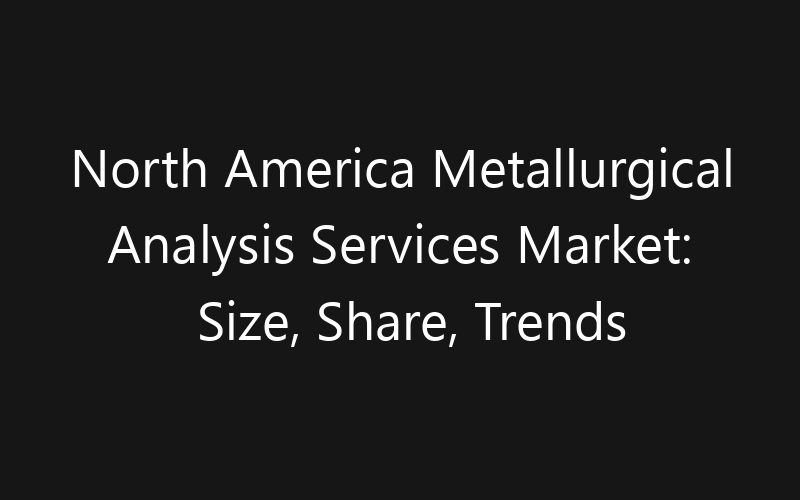 North America Metallurgical Analysis Services Market: Size, Share, Trends And Forecast 2035