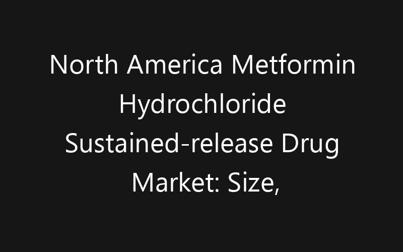 North America Metformin Hydrochloride Sustained-release Drug Market: Size, Share, Trends And Forecast 2035