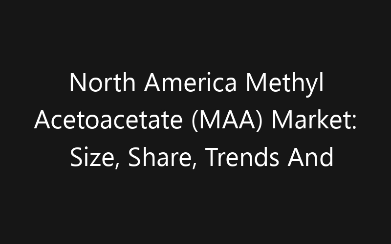 North America Methyl Acetoacetate (MAA) Market: Size, Share, Trends And Forecast 2035