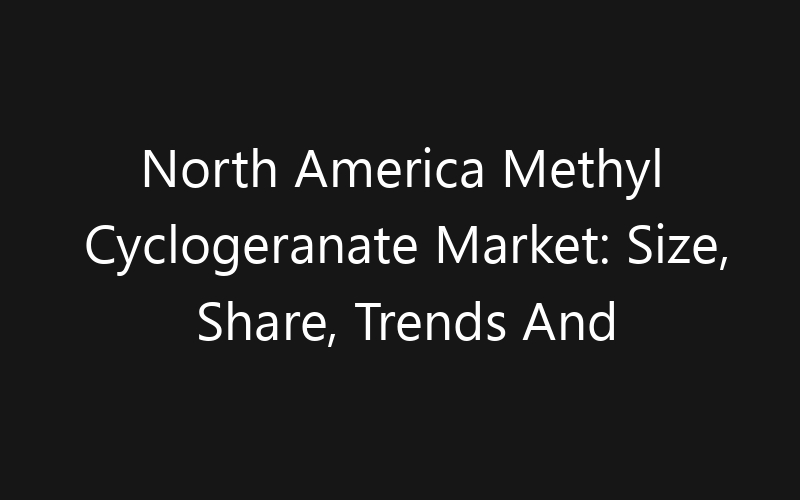 North America Methyl Cyclogeranate Market: Size, Share, Trends And Forecast 2035