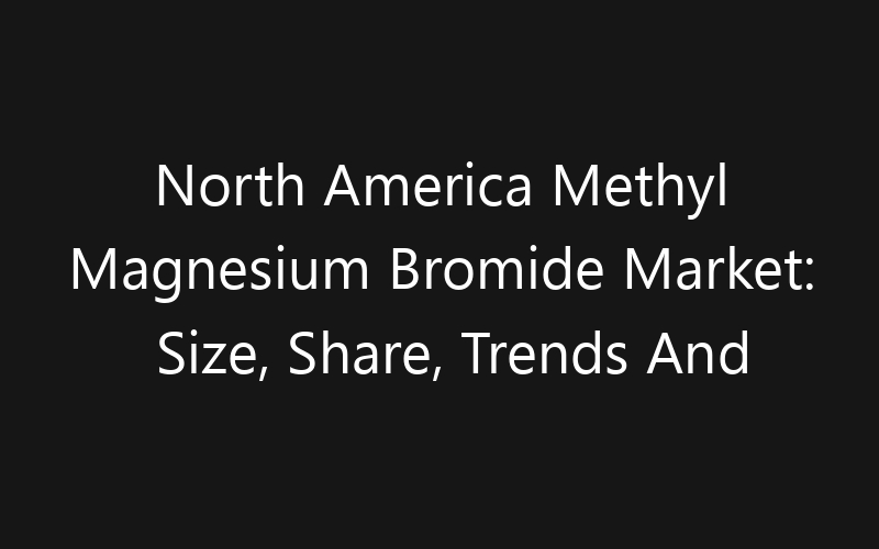 North America Methyl Magnesium Bromide Market: Size, Share, Trends And Forecast 2035
