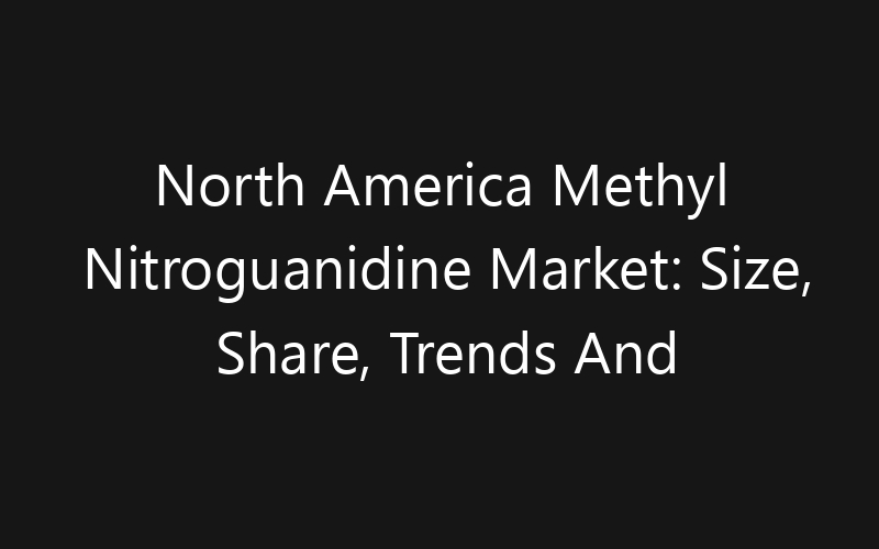 North America Methyl Nitroguanidine Market: Size, Share, Trends And Forecast 2035