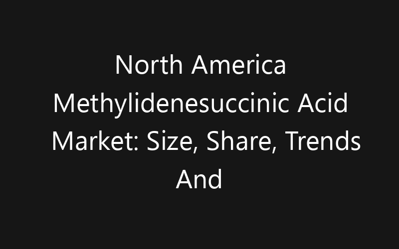 North America Methylidenesuccinic Acid Market: Size, Share, Trends And Forecast 2035