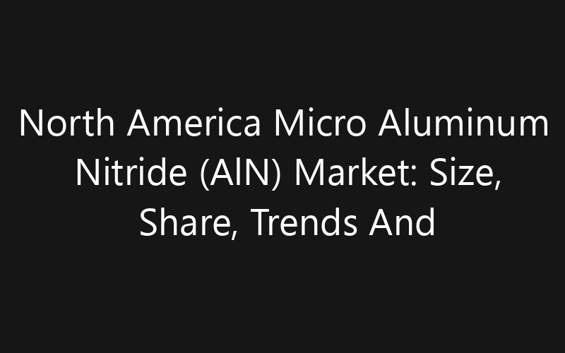 North America Micro Aluminum Nitride (AlN) Market: Size, Share, Trends And Forecast 2035