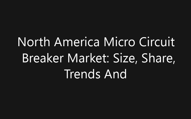 North America Micro Circuit Breaker Market: Size, Share, Trends And Forecast 2035