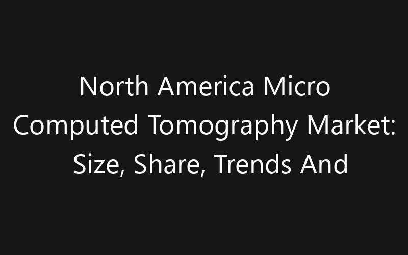 North America Micro Computed Tomography Market: Size, Share, Trends And Forecast 2035