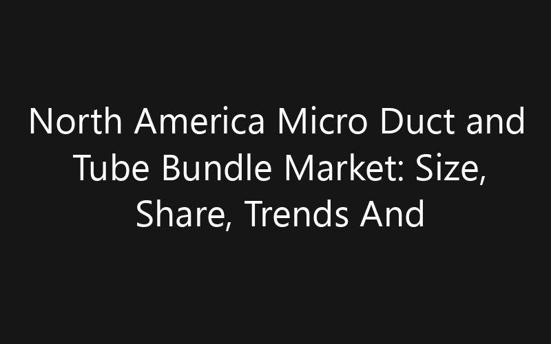 North America Micro Duct and Tube Bundle Market: Size, Share, Trends And Forecast 2035