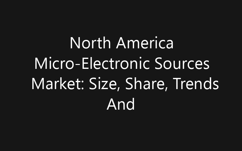 North America Micro-Electronic Sources Market: Size, Share, Trends And Forecast 2035
