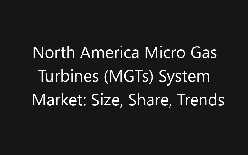 North America Micro Gas Turbines (MGTs) System Market: Size, Share, Trends And Forecast 2035
