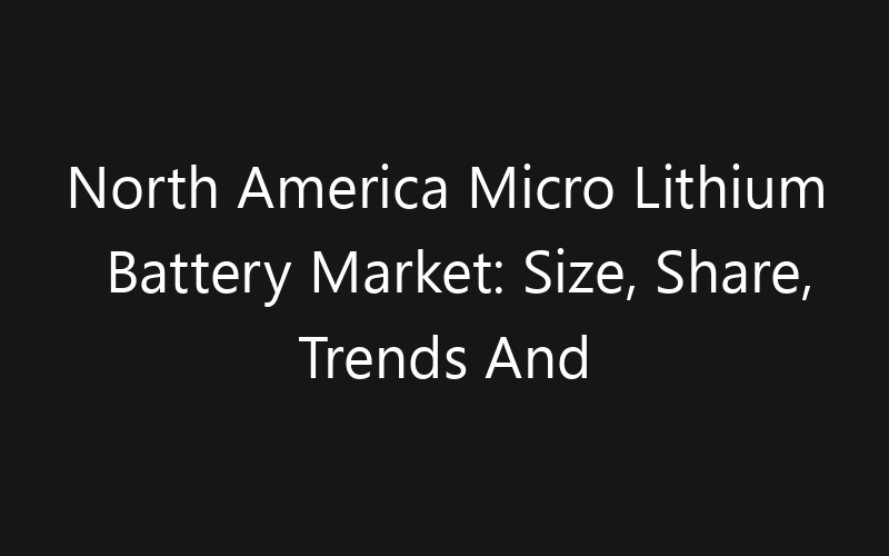 North America Micro Lithium Battery Market: Size, Share, Trends And Forecast 2035