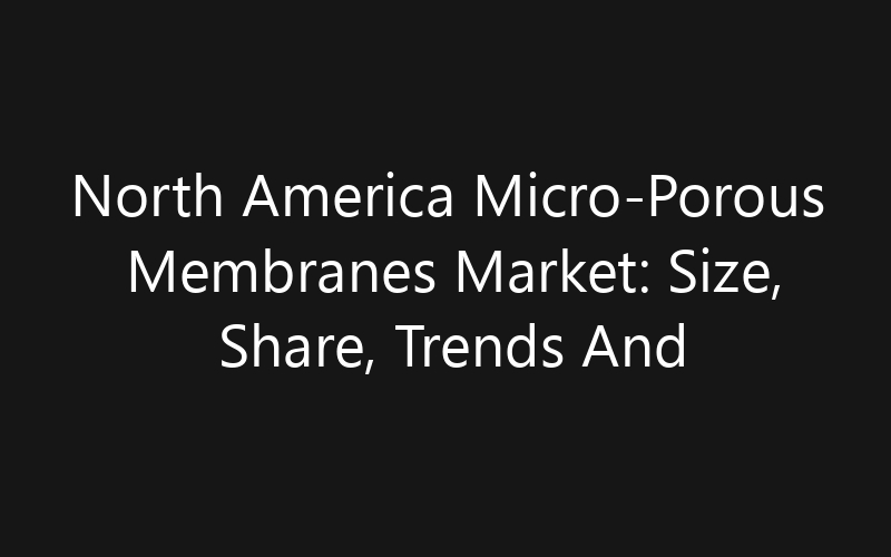 North America Micro-Porous Membranes Market: Size, Share, Trends And Forecast 2035