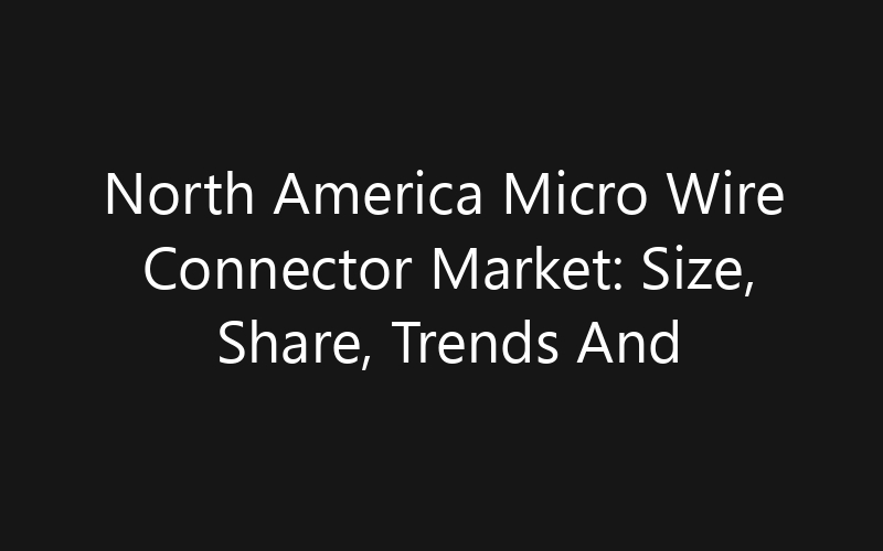 North America Micro Wire Connector Market: Size, Share, Trends And Forecast 2035
