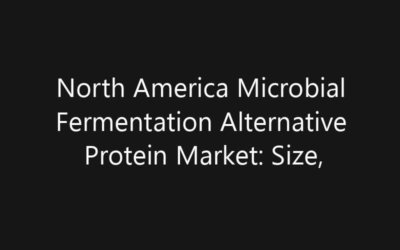 North America Microbial Fermentation Alternative Protein Market: Size, Share, Trends And Forecast 2035