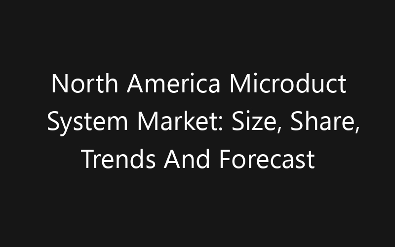 North America Microduct System Market: Size, Share, Trends And Forecast 2035