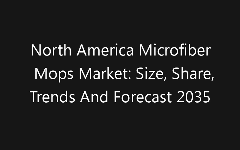 North America Microfiber Mops Market: Size, Share, Trends And Forecast 2035