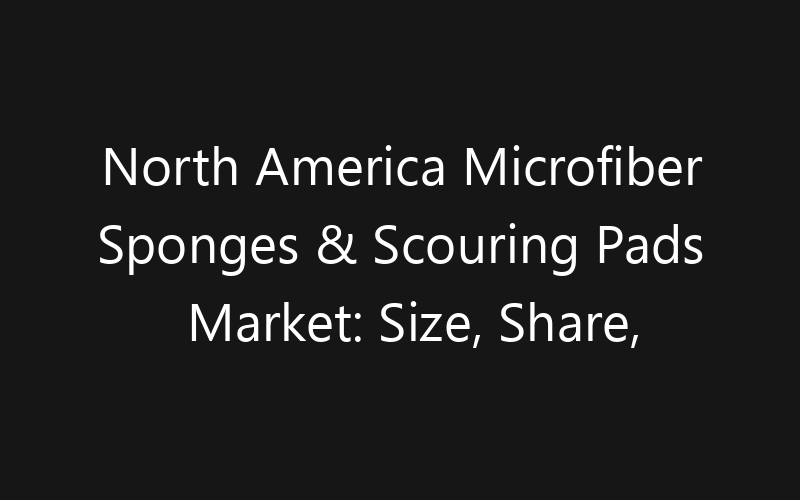 North America Microfiber Sponges & Scouring Pads Market: Size, Share, Trends And Forecast 2035