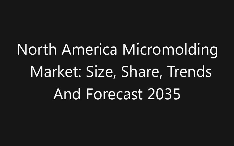 North America Micromolding Market: Size, Share, Trends And Forecast 2035