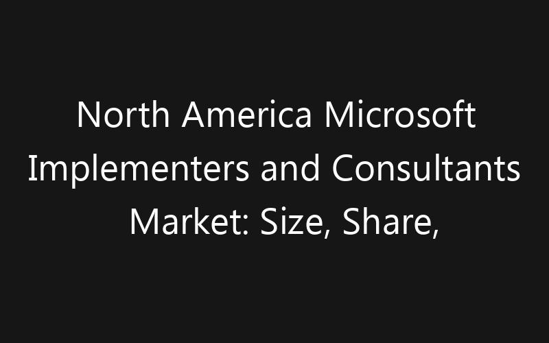 North America Microsoft Implementers and Consultants Market: Size, Share, Trends And Forecast 2035