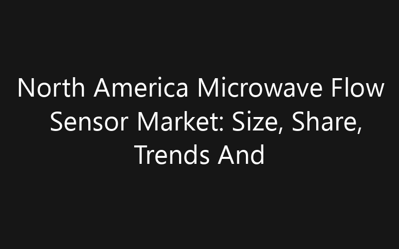 North America Microwave Flow Sensor Market: Size, Share, Trends And Forecast 2035