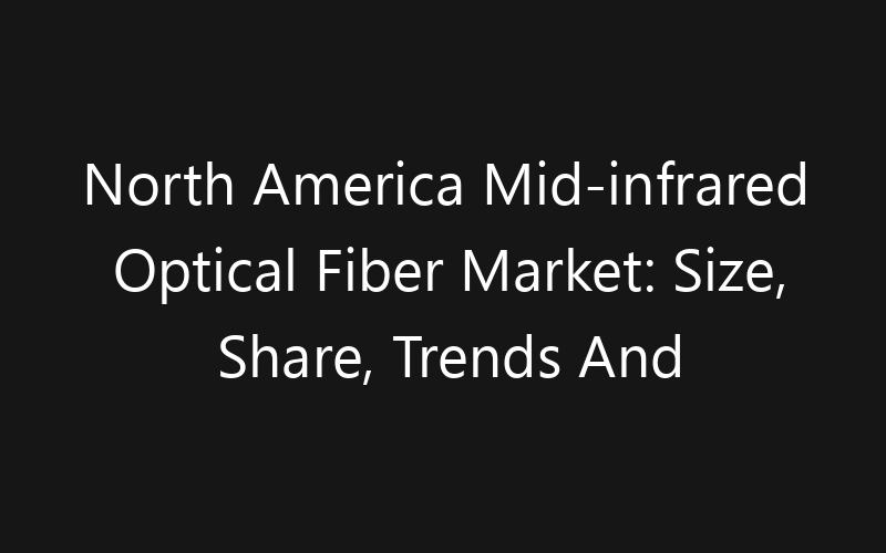 North America Mid-infrared Optical Fiber Market: Size, Share, Trends And Forecast 2035