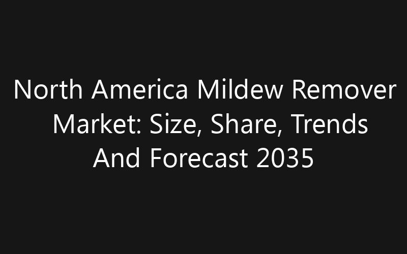 North America Mildew Remover Market: Size, Share, Trends And Forecast 2035